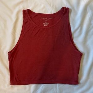 Light red crop top